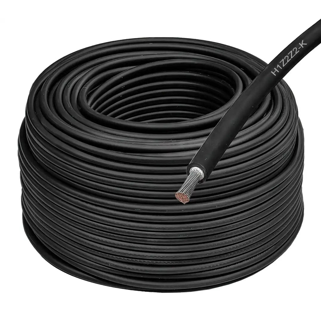 Solarkabel H1Z2Z2-K, 6mm² schwarz - 100m Rolle